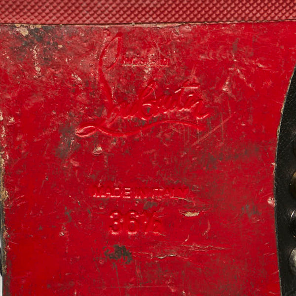 クリスチャンルブタン スタッズ ローファー サイズ：36.5 ブラック レザー レディース Christian Louboutin 【中古】