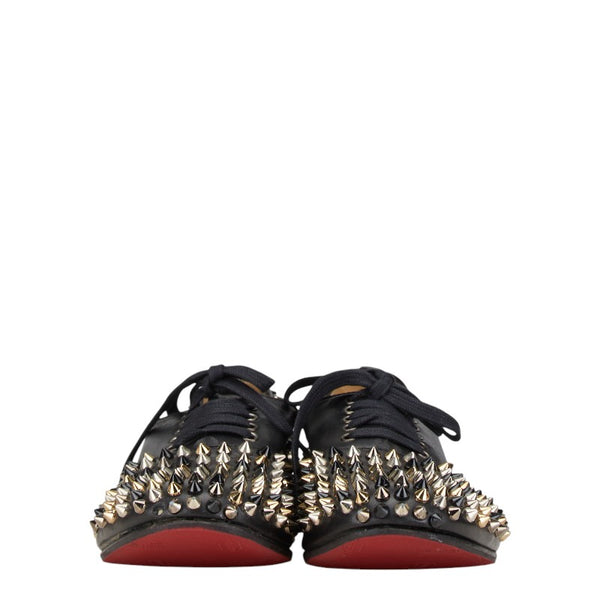 クリスチャンルブタン スタッズ ローファー サイズ：36.5 ブラック レザー レディース Christian Louboutin 【中古】