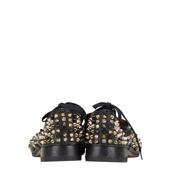 クリスチャンルブタン スタッズ ローファー サイズ：36.5 ブラック レザー レディース Christian Louboutin 【中古】