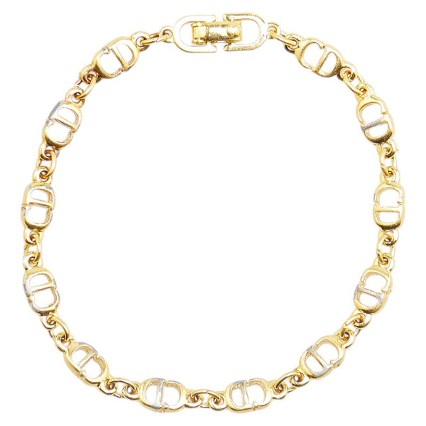 ディオール CDロゴ ブレスレット ゴールド メッキ レディース Dior 【中古】