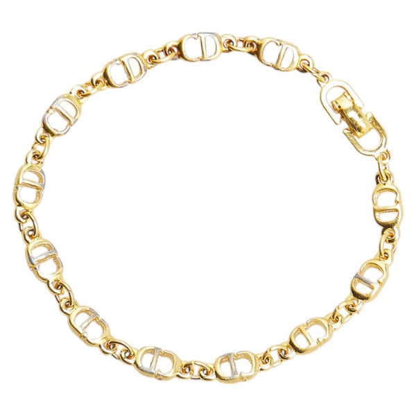 ディオール CDロゴ ブレスレット ゴールド メッキ レディース Dior 【中古】