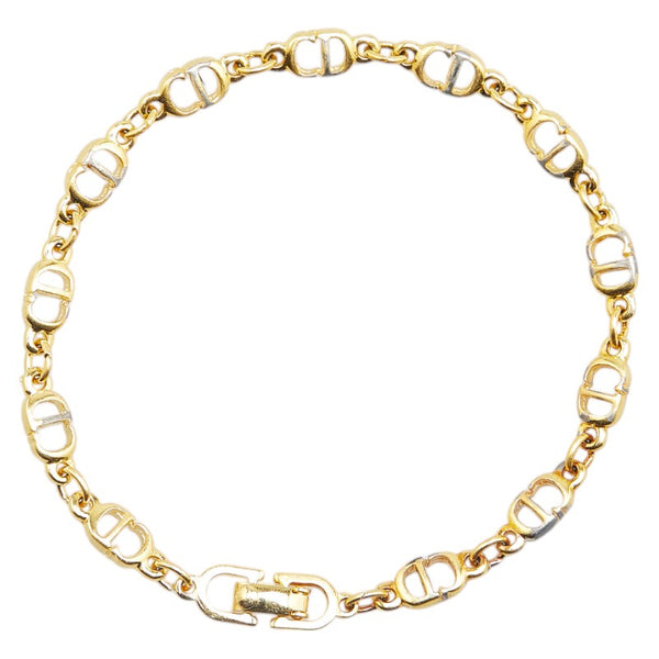 ディオール CDロゴ ブレスレット ゴールド メッキ レディース Dior 【中古】