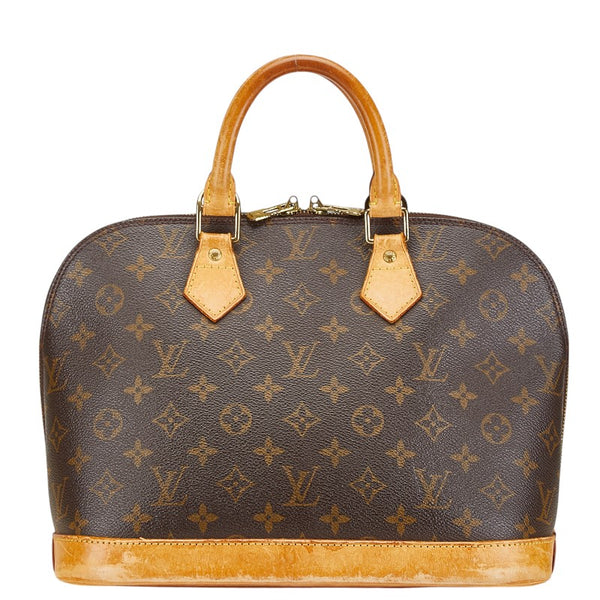 ルイ ヴィトン モノグラム アルマ ハンドバッグ M51130 ブラウン PVC レザー レディース LOUIS VUITTON 【中古】