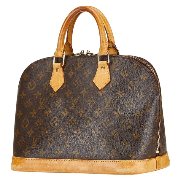 ルイ ヴィトン モノグラム アルマ ハンドバッグ M51130 ブラウン PVC レザー レディース LOUIS VUITTON 【中古】