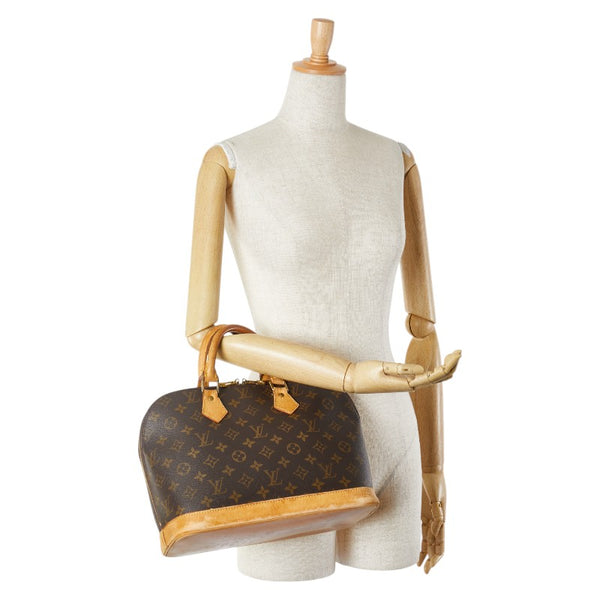 ルイ ヴィトン モノグラム アルマ ハンドバッグ M51130 ブラウン PVC レザー レディース LOUIS VUITTON 【中古】