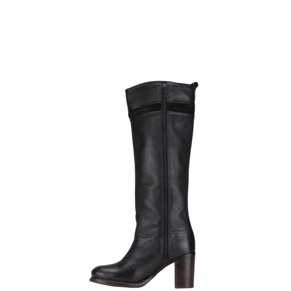 トリーバーチ ロゴ ブーツ サイズ：7M ブラック レザー レディース Tory Burch 【中古】