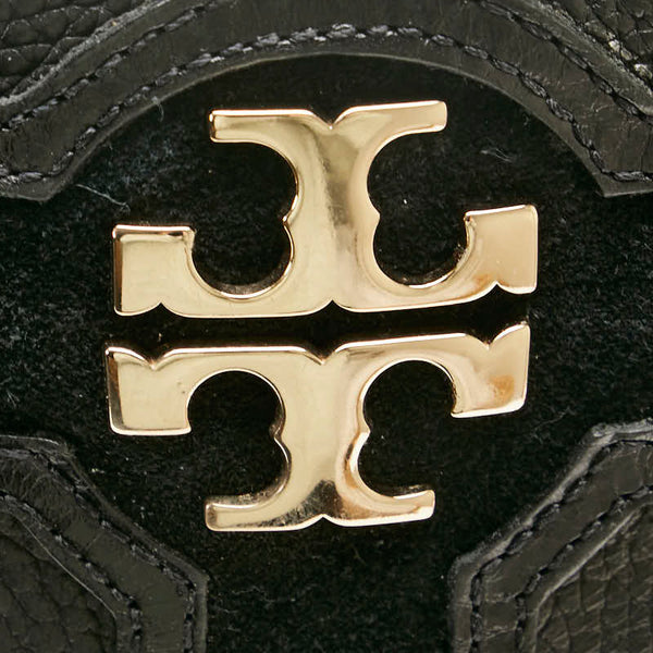 トリーバーチ ロゴ ブーツ サイズ：7M ブラック レザー レディース Tory Burch 【中古】