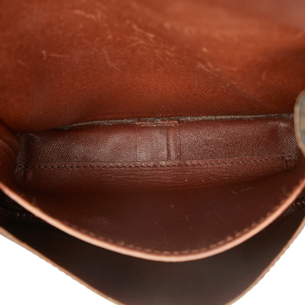 ルイ ヴィトン モノグラム カルトシエールMM 斜め掛け ショルダーバッグ M51253 ブラウン PVC レザー レディース LOUIS VUITTON 【中古】