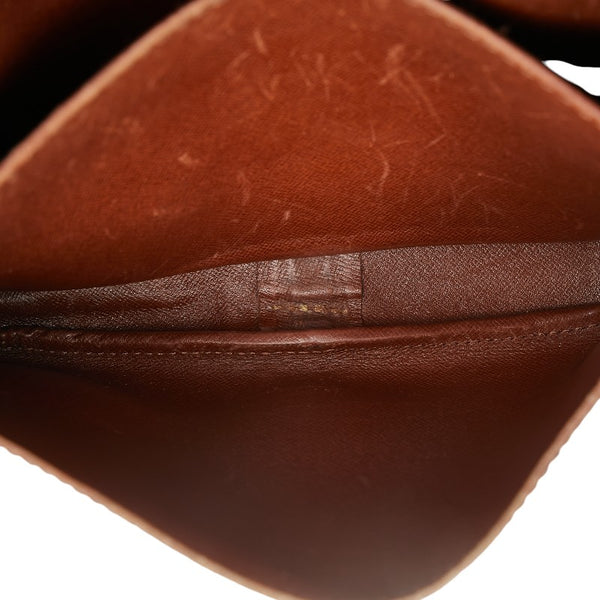 ルイ ヴィトン モノグラム カルトシエールMM 斜め掛け ショルダーバッグ M51253 ブラウン PVC レザー レディース LOUIS VUITTON 【中古】