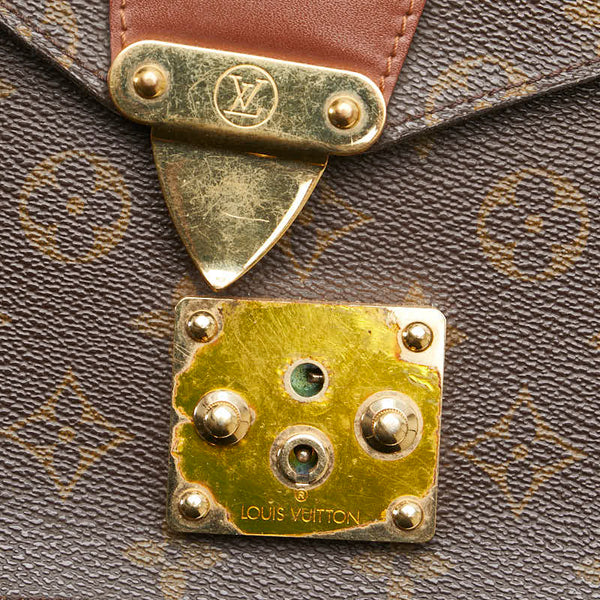 ルイ ヴィトン モノグラム モンソー ハンドバッグ ショルダーバッグ 2WAY M51185 ブラウン PVC レザー レディース LOUIS VUITTON 【中古】
