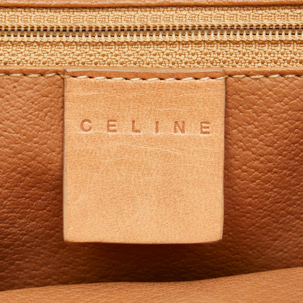 セリーヌ マカダム ハンドバッグ ショルダーバッグ 2WAY ブラウン PVC レザー レディース CELINE 【中古】