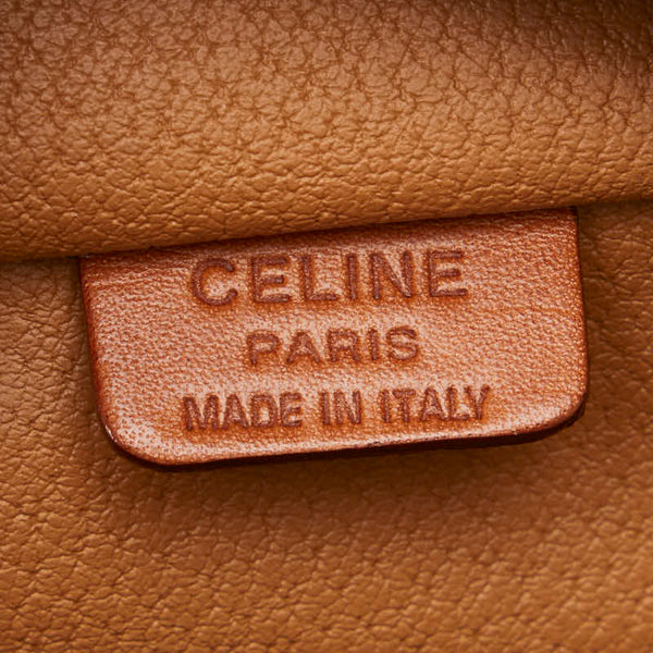 セリーヌ マカダム ハンドバッグ ショルダーバッグ 2WAY ブラウン PVC レザー レディース CELINE 【中古】