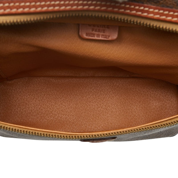 セリーヌ マカダム ハンドバッグ ショルダーバッグ 2WAY ブラウン PVC レザー レディース CELINE 【中古】