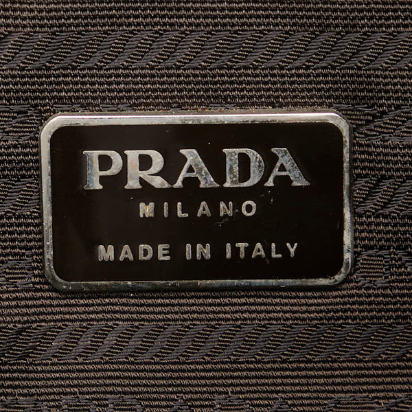 プラダ 三角ロゴプレート リュック バックパック グリーン ナイロン レディース PRADA 【中古】