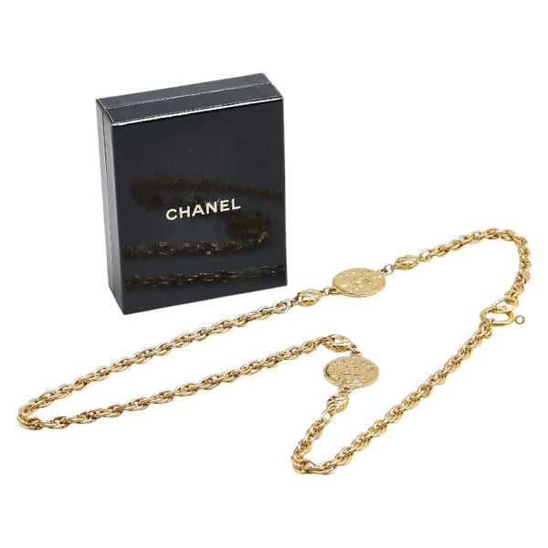 シャネル ココマーク ネックレス ゴールド メッキ レディース CHANEL 【中古】