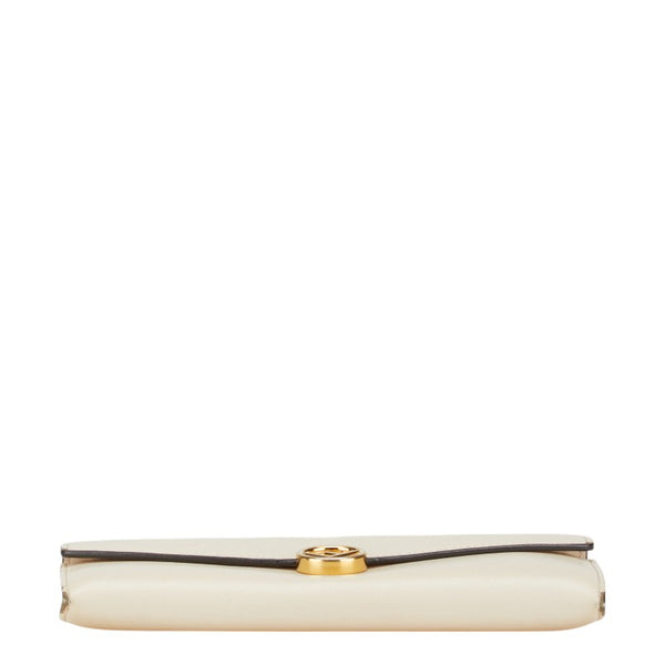 フェンディ F is FENDI エフ イズ フェンディ 長財布 ベージュ レザー レディース FENDI 【中古】