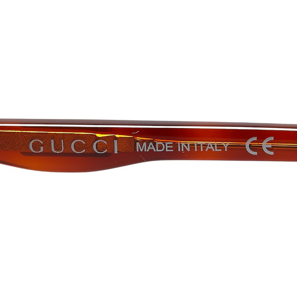 グッチ サングラス GG0258SA ブラウン プラスチック レディース GUCCI 【中古】