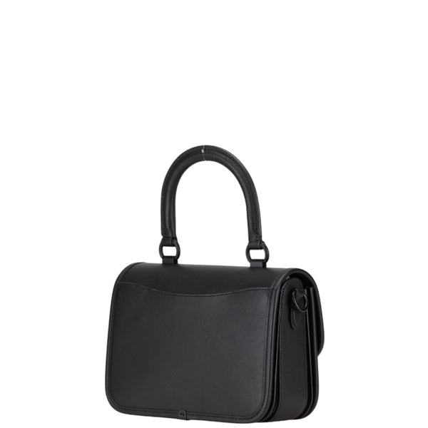 コーチ ローグ トップ ハンドル ハンドバッグ ショルダーバッグ 2WAY CQ760 ブラック レザー レディース COACH 【中古】