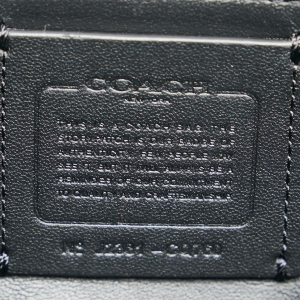 コーチ ローグ トップ ハンドル ハンドバッグ ショルダーバッグ 2WAY CQ760 ブラック レザー レディース COACH 【中古】