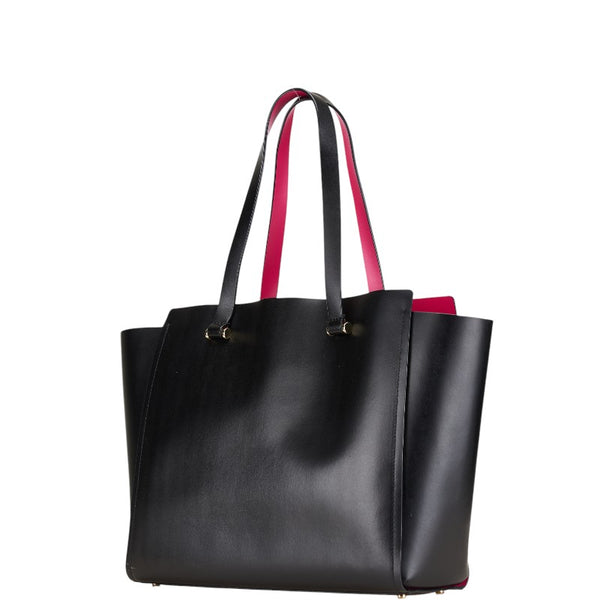 ケイトスペード トートバッグ ブラック ピンク レザー レディース Kate Spade 【中古】