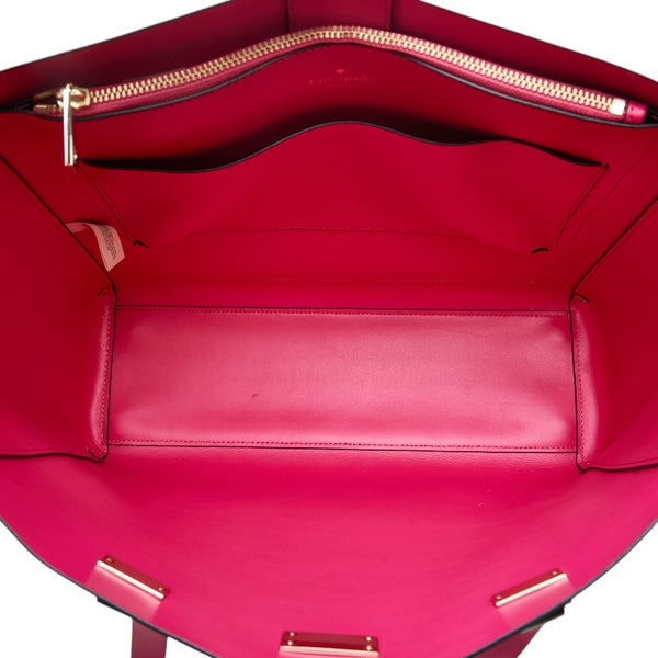 ケイトスペード トートバッグ ブラック ピンク レザー レディース Kate Spade 【中古】