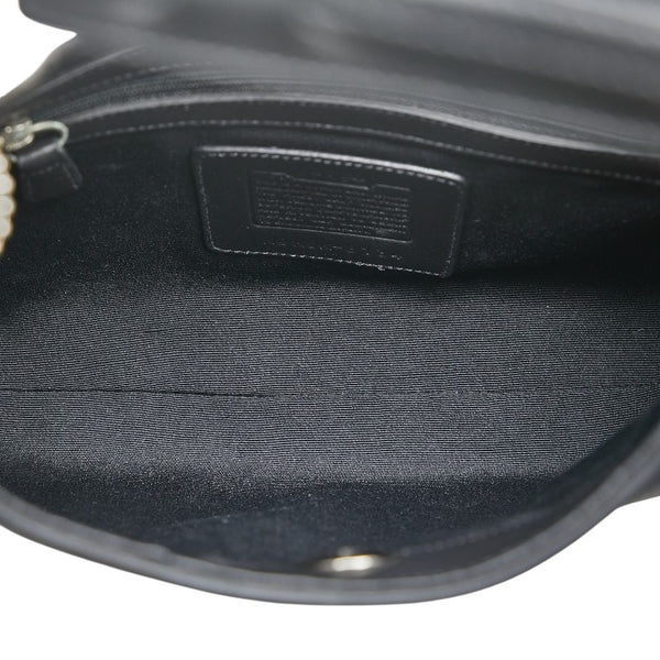 コーチ ハンドバッグ ワンショルダーバッグ 8134 ブラック レザー レディース COACH 【中古】