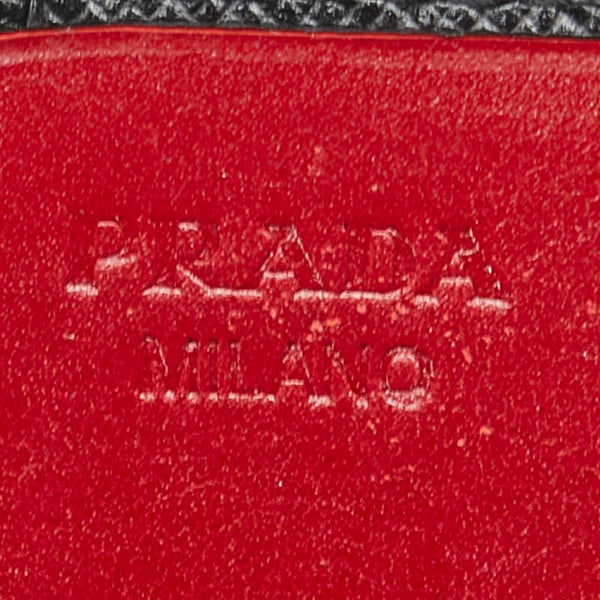 プラダ 長財布 1M1037 ブラック サフィアーノ レディース PRADA 【中古】