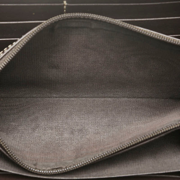 グッチ GGキャンバス ラブリー ラウンドファスナー 長財布 ベージュ ブラウン キャンバス レザー レディース GUCCI 【中古】