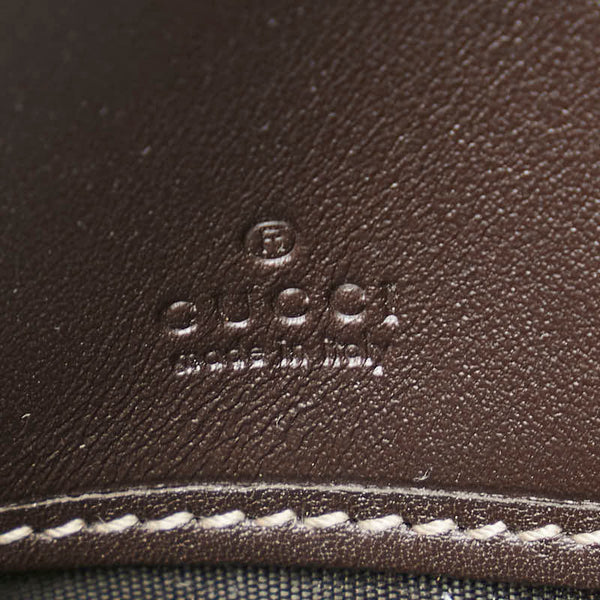 グッチ GGキャンバス ラブリー ラウンドファスナー 長財布 ベージュ ブラウン キャンバス レザー レディース GUCCI 【中古】