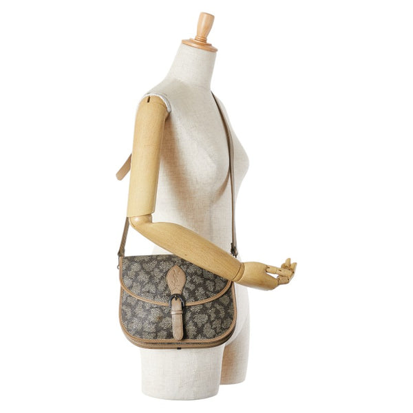 サンローラン 斜め掛け ショルダーバッグ ベージュ PVC レザー レディース SAINT LAURENT 【中古】