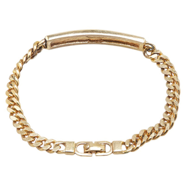 ディオール ロゴ ブレスレット ゴールド メッキ レディース Dior 【中古】