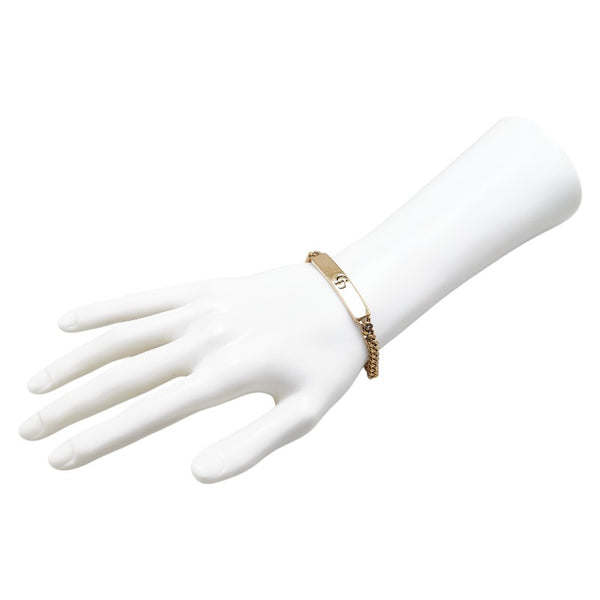 ディオール ロゴ ブレスレット ゴールド メッキ レディース Dior 【中古】
