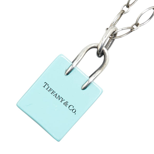 ティファニー ショッピングバッグ ネックレス ティファニーブルー SV925 シルバー レディース TIFFANY&Co. 【中古】