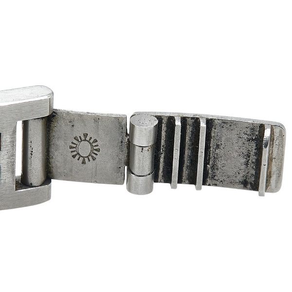 エルメス プロフィール 腕時計 クオーツ ホワイト文字盤 ステンレススチール メッキ レディース HERMES 【中古】