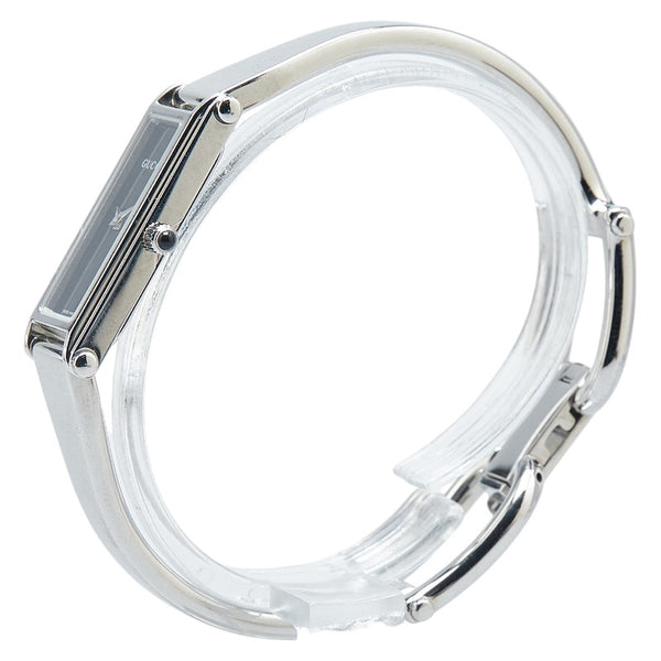 グッチ 腕時計 1500L クオーツ ブラック文字盤 ステンレススチール レディース GUCCI 【中古】