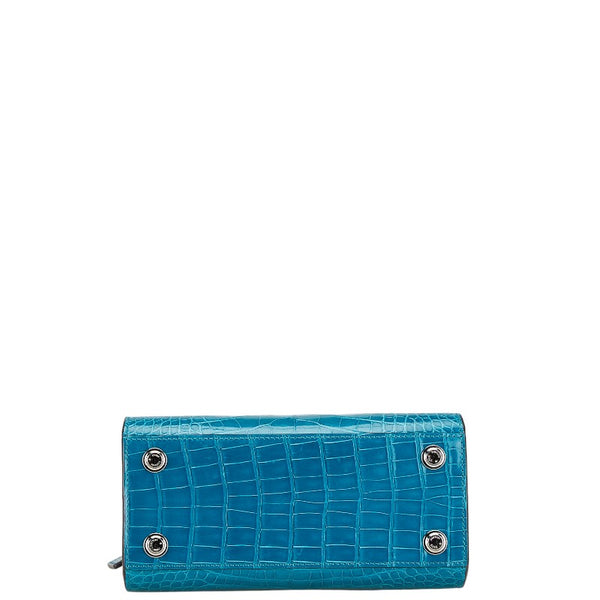 ルイ ヴィトン シティスティーマー MINI ハンドバッグ ショルダーバッグ 2WAY N95115 ライトブルー クロコダイル レディース LOUIS VUITTON 【中古】