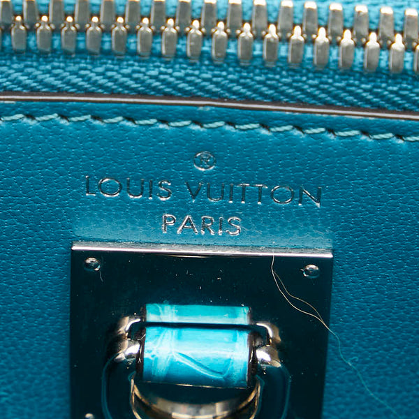 ルイ ヴィトン シティスティーマー MINI ハンドバッグ ショルダーバッグ 2WAY N95115 ライトブルー クロコダイル レディース LOUIS VUITTON 【中古】