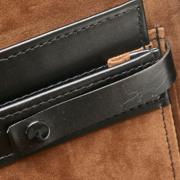 グッチ マイクロGG シェリーライン アタッシュケース ビジネスバッグ ブラック PVC レザー メンズ GUCCI 【中古】