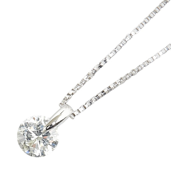Pt900 プラチナ Pt850 プラチナ ダイヤ0.57ct ネックレス レディース 【中古】