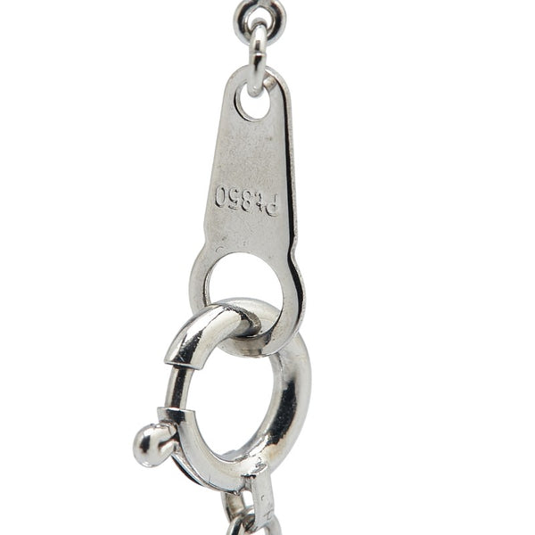 Pt900 プラチナ Pt850 プラチナ ダイヤ0.57ct ネックレス レディース 【中古】