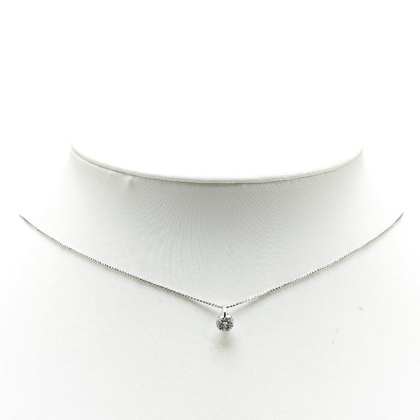 Pt900 プラチナ Pt850 プラチナ ダイヤ0.57ct ネックレス レディース 【中古】