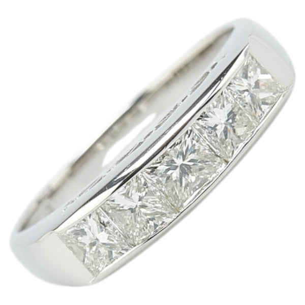 Pt900 プラチナ ダイヤ1.26ct 一文字 リング 指輪 レディース 13.5号 【中古】