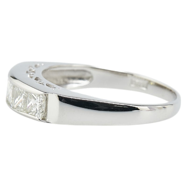 Pt900 プラチナ ダイヤ1.26ct 一文字 リング 指輪 レディース 13.5号 【中古】