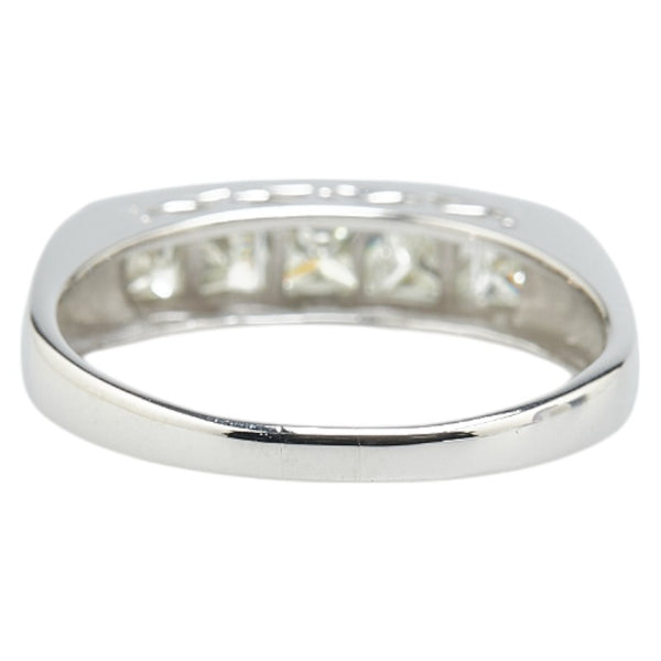 Pt900 プラチナ ダイヤ1.26ct 一文字 リング 指輪 レディース 13.5号 【中古】