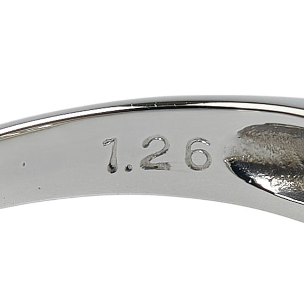 Pt900 プラチナ ダイヤ1.26ct 一文字 リング 指輪 レディース 13.5号 【中古】