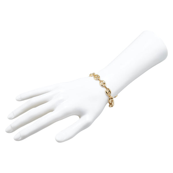 K18YG イエローゴールド チェーン ブレスレット レディース 【中古】