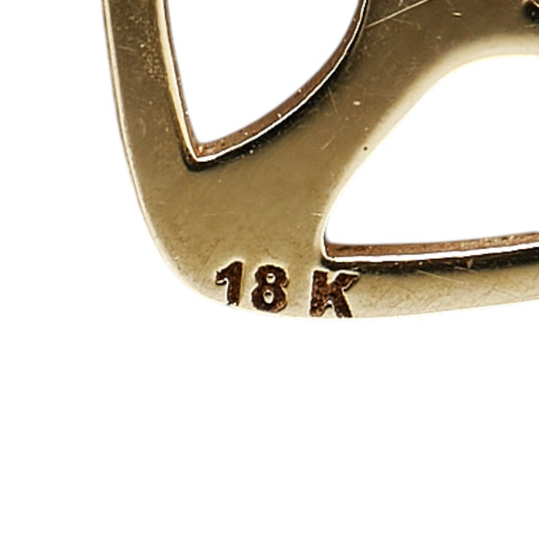 K18YG イエローゴールド ハート ツリー モチーフ ペンダントトップ レディース 【中古】
