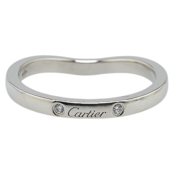 カルティエ バレリーナ ウェディング リング 指輪 #49 Pt950 プラチナ レディース CARTIER 【中古】
