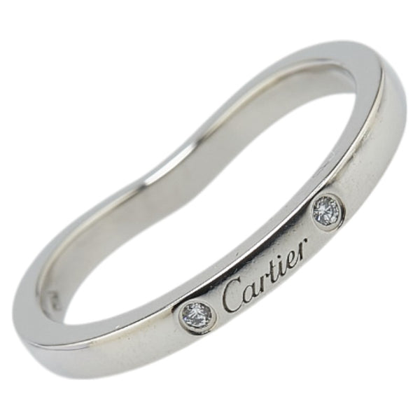 カルティエ バレリーナ ウェディング リング 指輪 #49 Pt950 プラチナ レディース CARTIER 【中古】