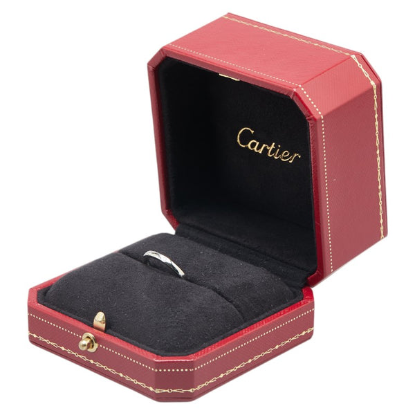 カルティエ バレリーナ ウェディング リング 指輪 #49 Pt950 プラチナ レディース CARTIER 【中古】